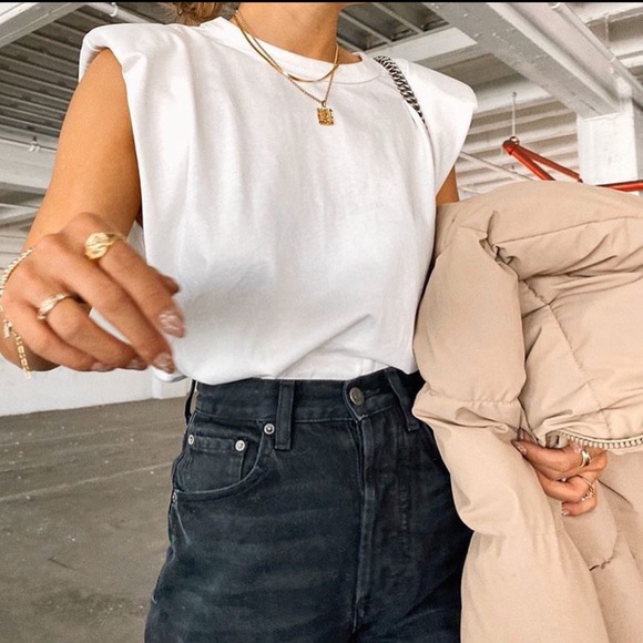 Tops - Padded Shoulder Muscle Tee